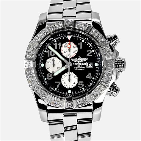 replica breitling watches with diamond bezel|breitling super avenger diamond bezel.